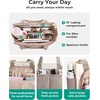 image:imageBAGSMART Small Tote Bag for Women 13 Laptop Canvas Work Bag with Zipper  30oz40oz Tumble amp 11 Pockets Travel Tote TeachersNurses Lightweight Canvas or WaterResistant Puffer Taslon Crossbody Bag12l Small Dark Pink