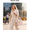image:imageBAGSMART Small Tote Bag for Women 13 Laptop Canvas Work Bag with Zipper  30oz40oz Tumble amp 11 Pockets Travel Tote TeachersNurses Lightweight Canvas or WaterResistant Puffer Taslon Crossbody BagSmall Camel