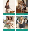 image:imageBAGSMART Small Tote Bag for Women 13 Laptop Canvas Work Bag with Zipper  30oz40oz Tumble amp 11 Pockets Travel Tote TeachersNurses Lightweight Canvas or WaterResistant Puffer Taslon Crossbody BagLarge Forest Green