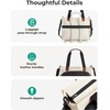 image:imageBAGSMART Small Tote Bag for Women 13 Laptop Canvas Work Bag with Zipper  30oz40oz Tumble amp 11 Pockets Travel Tote TeachersNurses Lightweight Canvas or WaterResistant Puffer Taslon Crossbody BagLarge Khaki