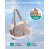 image:imageBAGSMART Small Tote Bag for Women 13 Laptop Canvas Work Bag with Zipper  30oz40oz Tumble amp 11 Pockets Travel Tote TeachersNurses Lightweight Canvas or WaterResistant Puffer Taslon Crossbody Bag12l Small Latte Brown