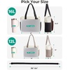 image:imageBAGSMART Small Tote Bag for Women 13 Laptop Canvas Work Bag with Zipper  30oz40oz Tumble amp 11 Pockets Travel Tote TeachersNurses Lightweight Canvas or WaterResistant Puffer Taslon Crossbody Bag12l Small All Black