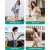 image:imageBAGSMART Small Tote Bag for Women 13 Laptop Canvas Work Bag with Zipper  30oz40oz Tumble amp 11 Pockets Travel Tote TeachersNurses Lightweight Canvas or WaterResistant Puffer Taslon Crossbody Bag12l Small Dark Pink