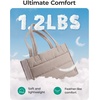image:imageBAGSMART Small Tote Bag for Women Puffer Quilted Work Tote Bag Zipper Closure for Work Travel College Camel14lcamel