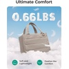 image:imageBAGSMART Small Tote Bag for Women Puffer Quilted Work Tote Bag Zipper Closure for Work Travel College Camel6lclassic
