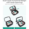 image:imageBAGSMART TSAApproved Toiletry Bag Large Opening Clear Makeup Bag with Handle Quart Sized Travel Toiletry Bag CarryOn Airline Compliant for Men and Women BlackBlack