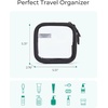 image:imageBAGSMART TSAApproved Toiletry Bag Large Opening Clear Makeup Bag with Handle Quart Sized Travel Toiletry Bag CarryOn Airline Compliant for Men and Women BlackBlush Pink