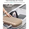 image:imageBAGSMART TSAApproved Toiletry Bag Large Opening Clear Makeup Bag with Handle Quart Sized Travel Toiletry Bag CarryOn Airline Compliant for Men and Women BlackBlack