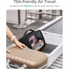 image:imageBAGSMART TSAApproved Toiletry Bag Large Opening Clear Makeup Bag with Handle Quart Sized Travel Toiletry Bag CarryOn Airline Compliant for Men and Women BlackBlush Pink