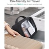 image:imageBAGSMART TSAApproved Toiletry Bag Large Opening Clear Makeup Bag with Handle Quart Sized Travel Toiletry Bag CarryOn Airline Compliant for Men and Women BlackBlack