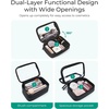 image:imageBAGSMART TSAApproved Toiletry Bag Large Opening Clear Makeup Bag with Handle Quart Sized Travel Toiletry Bag CarryOn Airline Compliant for Men and Women BlackBlush Pink