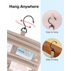 image:imageBAGSMART Toiletry Bag Hanging Travel Makeup Organizer with TSA Approved Transparent Cosmetic Bag Makeup Bag for Full Sized Toiletries MediumPinkBlack