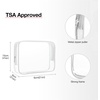 image:imageBAGSMART Toiletry Bag Hanging Travel Makeup Organizer with TSA Approved Transparent Cosmetic Bag Makeup Bag for Full Sized Toiletries MediumPinkBlue