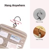 image:imageBAGSMART Toiletry Bag Hanging Travel Makeup Organizer with TSA Approved Transparent Cosmetic Bag Makeup Bag for Full Sized Toiletries MediumPinkCoffee Brown