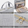 image:imageBAGSMART Toiletry Bag Hanging Travel Makeup Organizer with TSA Approved Transparent Cosmetic Bag Makeup Bag for Full Sized Toiletries MediumPinkGrey