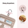 image:imageBAGSMART Toiletry Bag Hanging Travel Makeup Organizer with TSA Approved Transparent Cosmetic Bag Makeup Bag for Full Sized Toiletries MediumPinkPink