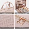image:imageBAGSMART Toiletry Bag Hanging Travel Makeup Organizer with TSA Approved Transparent Cosmetic Bag Makeup Bag for Full Sized Toiletries MediumPinkPink