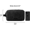 image:imageBAGSMART Toiletry Bag for Men Canvas Travel Toiletry Organizer Dopp Kit Waterresistant Shaving Bag for Toiletries AccessoriesBlackMediumBlack