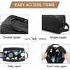 image:imageBAGSMART Toiletry Bag for Men Canvas Travel Toiletry Organizer Dopp Kit Waterresistant Shaving Bag for Toiletries AccessoriesBlackMediumBlack
