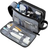 image:imageBAGSMART Toiletry Bag for Men Canvas Travel Toiletry Organizer Dopp Kit Waterresistant Shaving Bag for Toiletries AccessoriesBlackMediumBlack