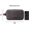 image:imageBAGSMART Toiletry Bag for Men Canvas Travel Toiletry Organizer Dopp Kit Waterresistant Shaving Bag for Toiletries AccessoriesBlackMediumGrey