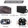 image:imageBAGSMART Toiletry Bag for Men Canvas Travel Toiletry Organizer Dopp Kit Waterresistant Shaving Bag for Toiletries AccessoriesBlackMediumGrey