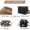 image:imageBAGSMART Toiletry Bag for Men Canvas Travel Toiletry Organizer Dopp Kit Waterresistant Shaving Bag for Toiletries AccessoriesBlackMediumKhaki