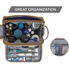 image:imageBAGSMART Toiletry Bag for Men Canvas Travel Toiletry Organizer Dopp Kit Waterresistant Shaving Bag for Toiletries AccessoriesBlackMediumKhaki