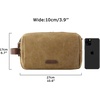 image:imageBAGSMART Toiletry Bag for Men Canvas Travel Toiletry Organizer Dopp Kit Waterresistant Shaving Bag for Toiletries AccessoriesBlackMediumKhaki