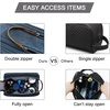 image:imageBAGSMART Toiletry Bag for Men Canvas Travel Toiletry Organizer Dopp Kit Waterresistant Shaving Bag for Toiletries AccessoriesBlackMediumNavy Blue