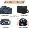 image:imageBAGSMART Toiletry Bag for Men Canvas Travel Toiletry Organizer Dopp Kit Waterresistant Shaving Bag for Toiletries AccessoriesBlackMediumNavy Blue