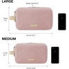 image:imageBAGSMART Toiletry Bag for Men Canvas Travel Toiletry Organizer Dopp Kit Waterresistant Shaving Bag for Toiletries AccessoriesBlackMediumPink