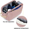 image:imageBAGSMART Toiletry Bag for Men Canvas Travel Toiletry Organizer Dopp Kit Waterresistant Shaving Bag for Toiletries AccessoriesBlackMediumPink