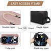image:imageBAGSMART Toiletry Bag for Men Canvas Travel Toiletry Organizer Dopp Kit Waterresistant Shaving Bag for Toiletries AccessoriesBlackMediumPink