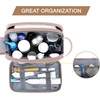 image:imageBAGSMART Toiletry Bag for Men Canvas Travel Toiletry Organizer Dopp Kit Waterresistant Shaving Bag for Toiletries AccessoriesBlackMediumPink