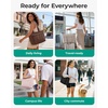 image:imageBAGSMART Tote Bag for Women 2 Set Tote Bag with Zipper Quilted Nurse Handbags for Work Travel College  20L CapacityChocolate