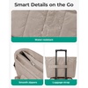 image:imageBAGSMART Tote Bag for Women 2 Set Tote Bag with Zipper Quilted Nurse Handbags for Work Travel College  20L CapacityGreen