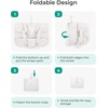 image:imageBAGSMART Tote Bag for Women Foldable Tote Bag With Zipper Travel Shoulder Bag Handbag for WorkBeige