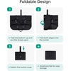 image:imageBAGSMART Tote Bag for Women Foldable Tote Bag With Zipper Travel Shoulder Bag Handbag for WorkBlack
