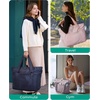 image:imageBAGSMART Tote Bag for Women Foldable Tote Bag With Zipper Travel Shoulder Bag Handbag for WorkBlack
