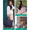 image:imageBAGSMART Tote Bag for Women Foldable Tote Bag With Zipper Travel Shoulder Bag Handbag for WorkCherry Red