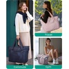 image:imageBAGSMART Tote Bag for Women Foldable Tote Bag With Zipper Travel Shoulder Bag Handbag for WorkCoffee Brown
