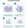image:imageBAGSMART Tote Bag for Women Foldable Tote Bag With Zipper Travel Shoulder Bag Handbag for WorkHaze Blue