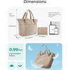 image:imageBAGSMART Tote Bag for Women Foldable Tote Bag With Zipper Travel Shoulder Bag Handbag for WorkHaze Green