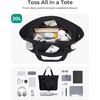 image:imageBAGSMART Tote Bag for Women Foldable Tote Bag With Zipper Travel Shoulder Bag Handbag for WorkMilitary Green