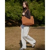 image:imageBAGSMART Tote Bag for Women Lightweight Puffy Tote Bag with Compartments Shoulder Bag Handbag for Travel Work Gym  LightweightBrown