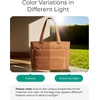 image:imageBAGSMART Tote Bag for Women Lightweight Puffy Tote Bag with Compartments Shoulder Bag Handbag for Travel Work Gym  LightweightBrown