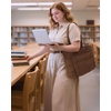 image:imageBAGSMART Tote Bag for Women Lightweight Puffy Tote Bag with Compartments Shoulder Bag Handbag for Travel Work Gym  LightweightCoffee