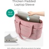 image:imageBAGSMART Tote Bag for Women Lightweight Puffy Tote Bag with Compartments Shoulder Bag Handbag for Travel Work Gym  LightweightDark Pink