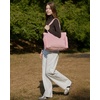 image:imageBAGSMART Tote Bag for Women Lightweight Puffy Tote Bag with Compartments Shoulder Bag Handbag for Travel Work Gym  LightweightDark Pink
